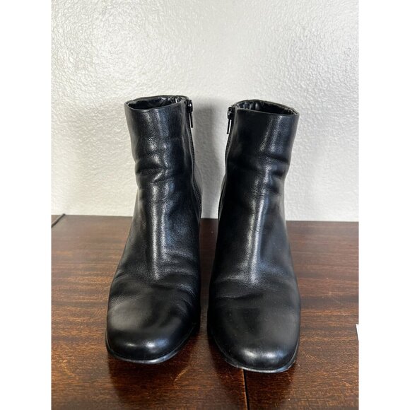 Ecco Jaffna Women's Boots Bootie Black Sz 8.5 Leather Solid Zip  EU 39 - Picture 5 of 11